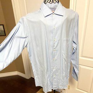 Loro Piana Light Blue Men's Dress Shirt 100% Cotton Size XXL EUC